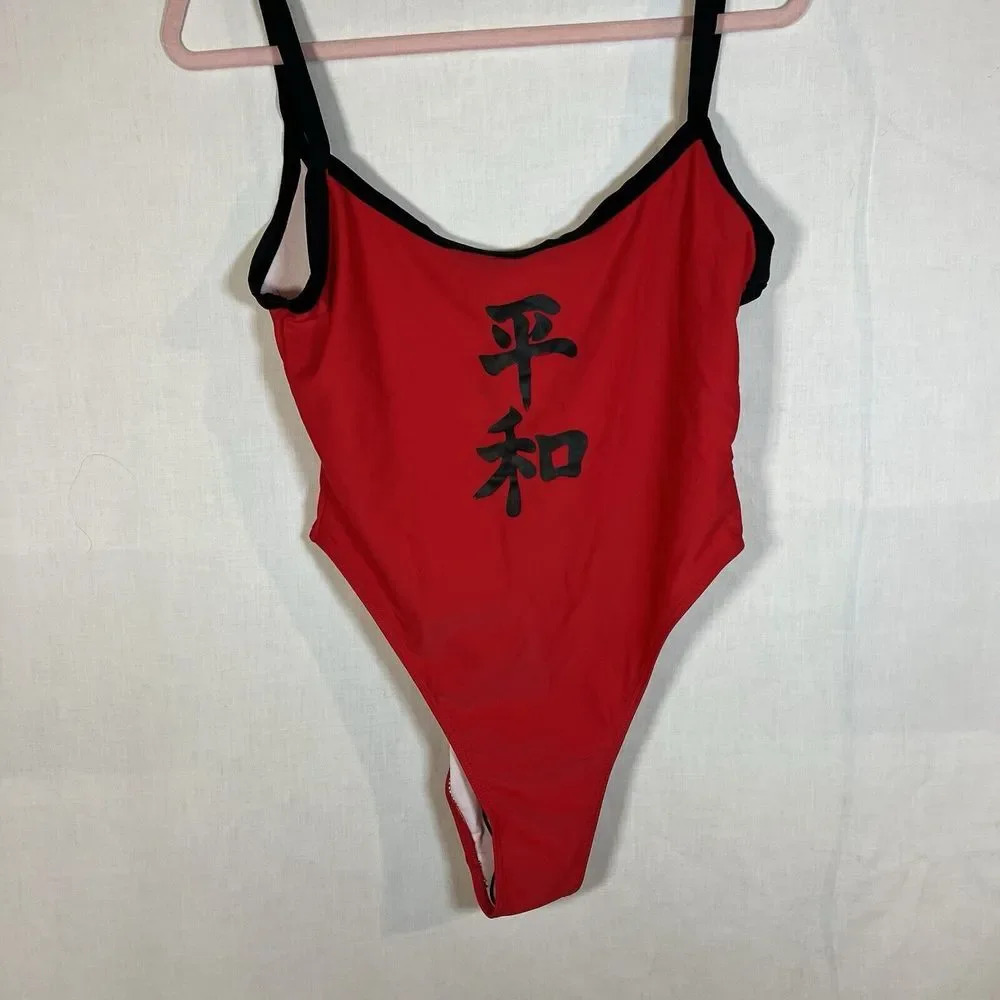 Beach Club Red Swimsuit XL‎